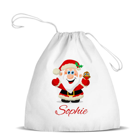 Jolly Santa Premium Drawstring Bag (Temporarily Out of Stock)