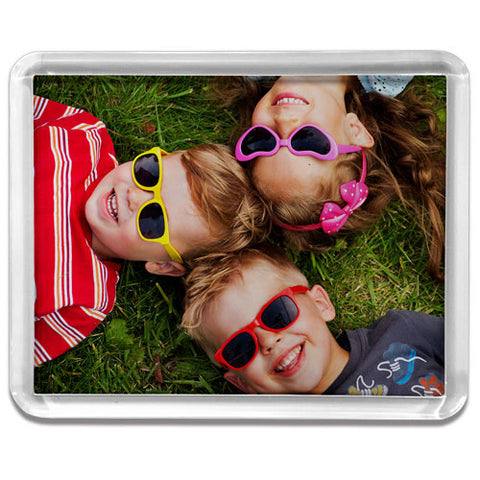 Large Rectangle Clear Frame Fridge Magnet