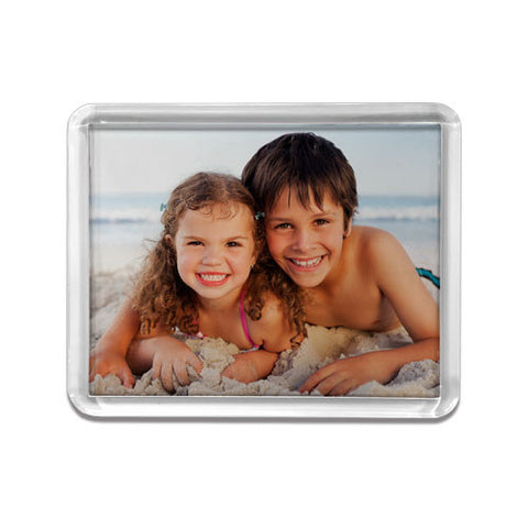 Small Rectangle Clear Frame Fridge Magnet