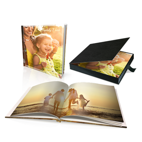 8 x 8" Premium Personalised Hard Cover Book in Presentation Box