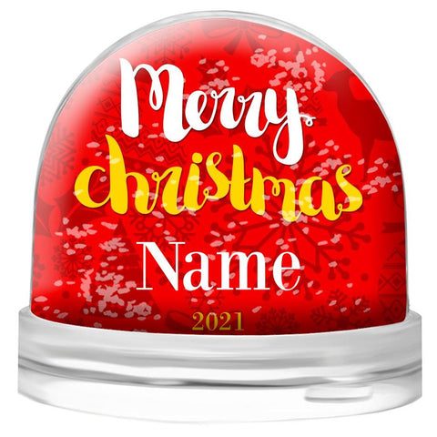 Merry Christmas Snow Globe