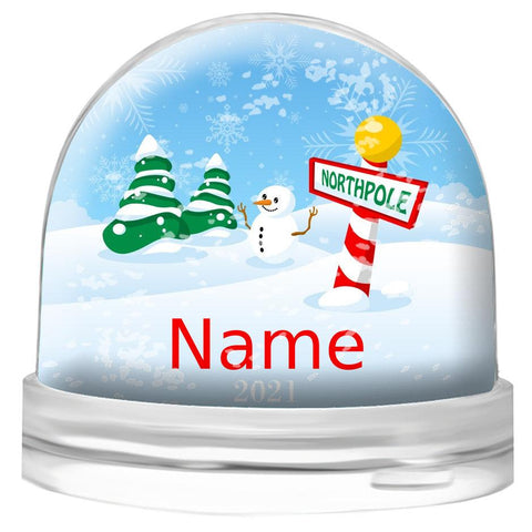 North Pole Snow Globe